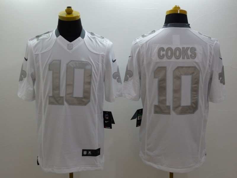 Men's New Orleans Saints Brandin Cooks #10 White Jersey